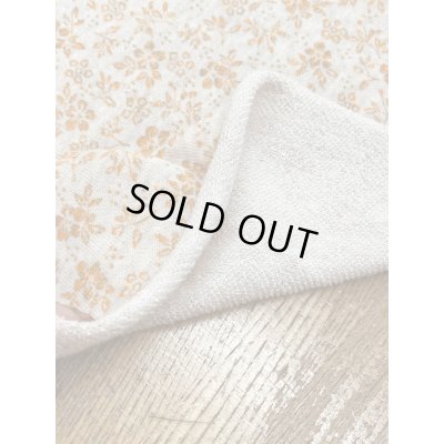 画像5: 生地：花柄プリントミニ裏毛ニット（ベージュ×オレンジ）