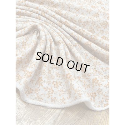 画像6: 生地：花柄プリントミニ裏毛ニット（ベージュ×オレンジ）