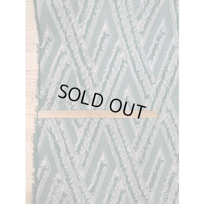 画像2: 生地：ポリ綿幾何学柄カットジャガード（グリーン）