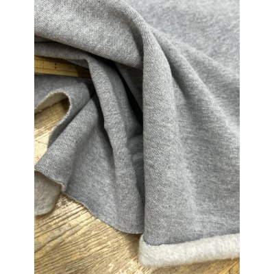 画像6: 生地：綿100％裏起毛裏毛ニット（杢グレー）
