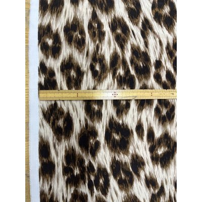 画像3: 生地：ポリエステルレオパードプリント（ベージュ×ブラウン）