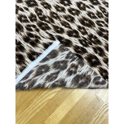 画像4: 生地：ポリエステルレオパードプリント（ベージュ×ブラウン）