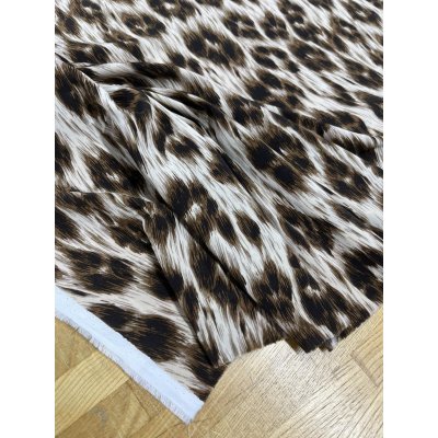 画像5: 生地：ポリエステルレオパードプリント（ベージュ×ブラウン）