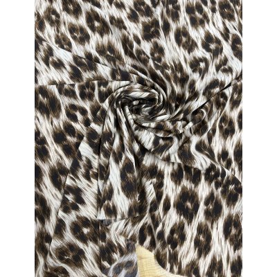 画像6: 生地：ポリエステルレオパードプリント（ベージュ×ブラウン）