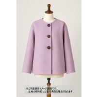 生地： イタリー製アクリルポリ混ウール（パープルピンク）