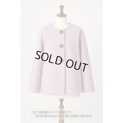 画像1: 生地： イタリー製アクリルポリ混ウール（パープルピンク）