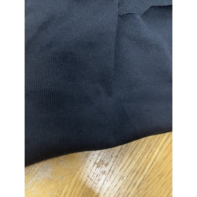 画像2: 生地：綿リブ編みテレコニット（黒）