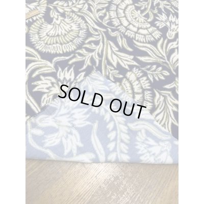 画像4: 生地：ポリエステル100％オリエンタルプリント（紺／白・緑）