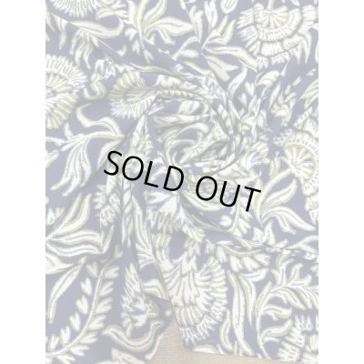 画像6: 生地：ポリエステル100％オリエンタルプリント（紺／白・緑）