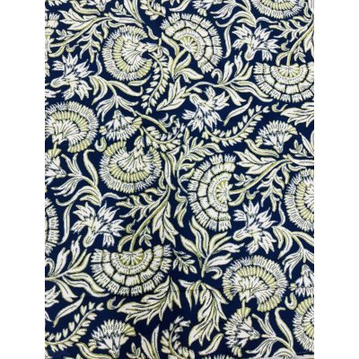 画像8: 生地：ポリエステル100％オリエンタルプリント（紺／白・緑）