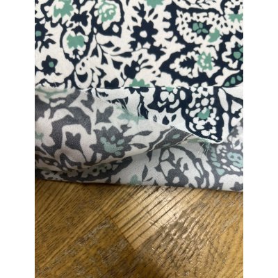 画像5: 生地：ポリエステル100％プリント（白地×紺・緑）