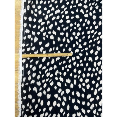 画像2: 生地：レーヨンプリント（黒／白）
