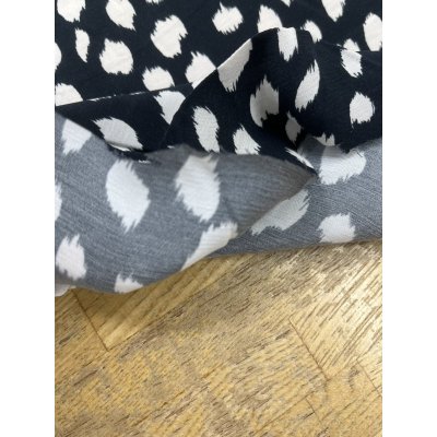 画像5: 生地：レーヨンプリント（黒／白）