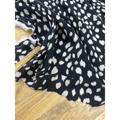 画像6: 生地：レーヨンプリント（黒／白）