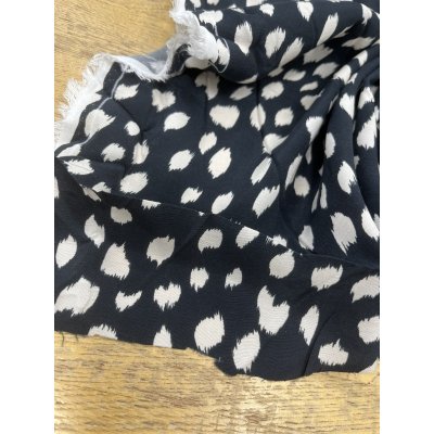 画像8: 生地：レーヨンプリント（黒／白）