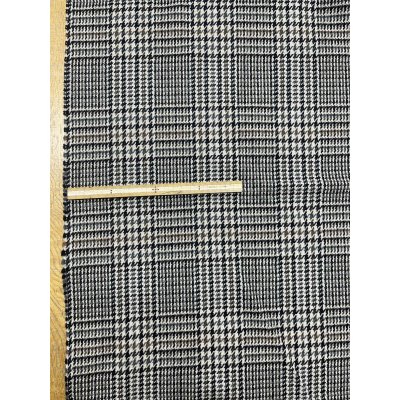 画像2: 生地：千鳥格子柄 ウールポリエステル（ベージュ×茶）