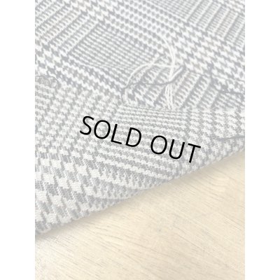 画像4: 生地：千鳥格子柄 ウールポリエステル（ベージュ×茶）