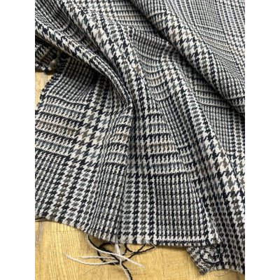 画像5: 生地：千鳥格子柄 ウールポリエステル（ベージュ×茶）