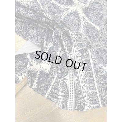 画像6: 生地：ペイズリー柄ポリエステル2WAYニット（キナリ×青）