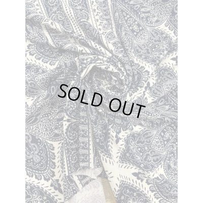 画像7: 生地：ペイズリー柄ポリエステル2WAYニット（キナリ×青）