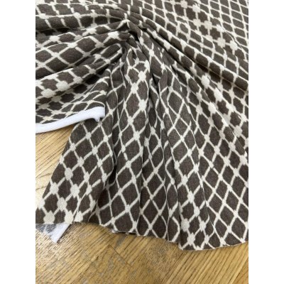 画像5: 生地：ポリエステルニット起毛タッチ（ベージュ×ブラウン）