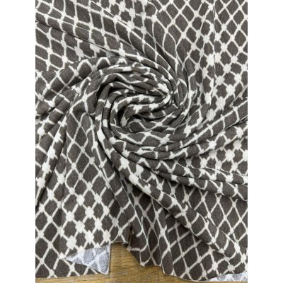 画像6: 生地：ポリエステルニット起毛タッチ（ベージュ×ブラウン）