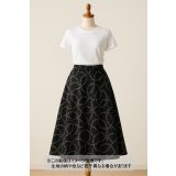 生地：ポリエステルウール両面ジャガード（黒×グレー）