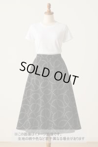 生地：ポリエステルウール両面ジャガード（黒×グレー）