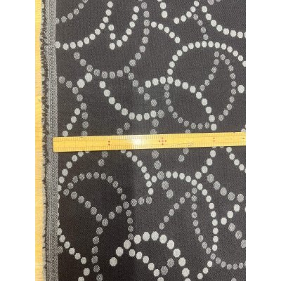 画像3: 生地：ポリエステルウール両面ジャガード（黒×グレー）