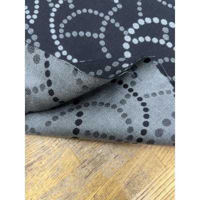 画像5: 生地：ポリエステルウール両面ジャガード（黒×グレー）