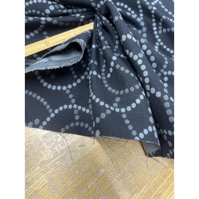 画像6: 生地：ポリエステルウール両面ジャガード（黒×グレー）