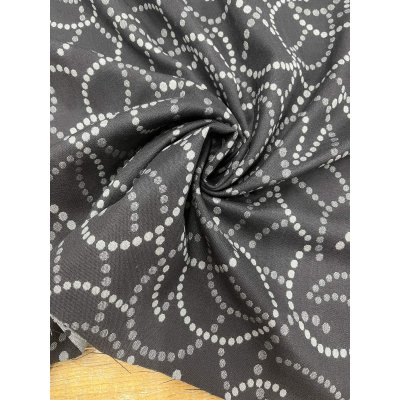 画像7: 生地：ポリエステルウール両面ジャガード（黒×グレー）