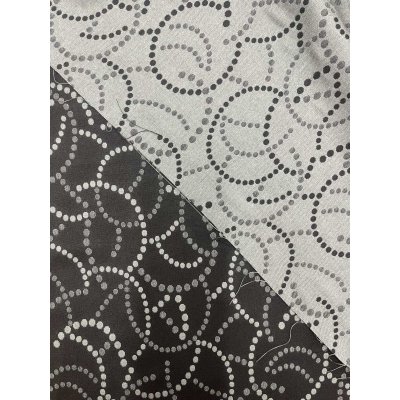 画像8: 生地：ポリエステルウール両面ジャガード（黒×グレー）