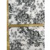 画像3: 生地：綿100％花柄リアルプリント（白地×黒） (3)