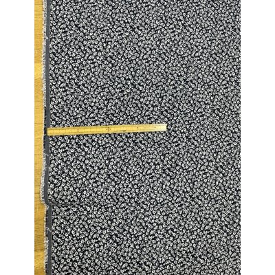 画像2: 生地：ポリエステル小花柄エンボスシャーリング（紺×白）