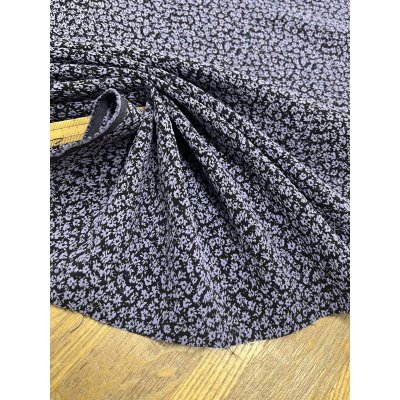 画像5: 生地：ポリエステル小花柄エンボスシャーリング（紺×パープル）