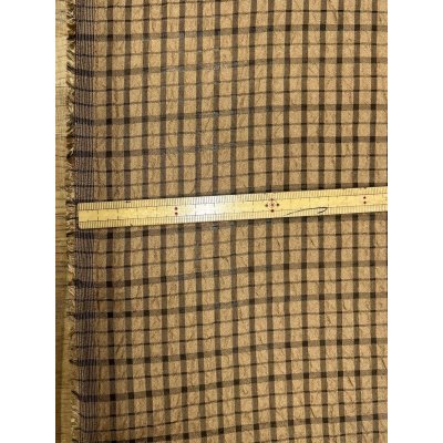 画像3: 生地：ポリエステルチェック柄（茶×黒）
