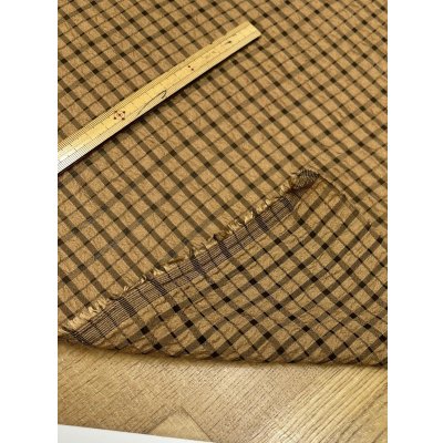 画像4: 生地：ポリエステルチェック柄（茶×黒）