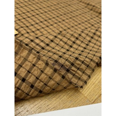 画像5: 生地：ポリエステルチェック柄（茶×黒）