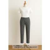 生地：千鳥格子2WAYストレッチ（白×黒）