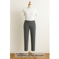 生地：千鳥格子2WAYストレッチ（白×黒）