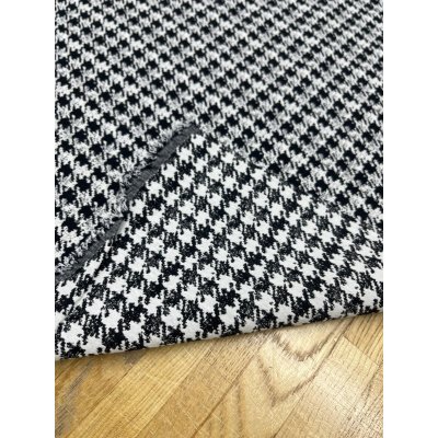 画像4: 生地：千鳥格子2WAYストレッチ（白×黒）