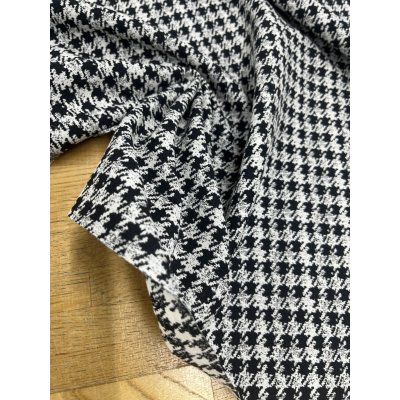 画像5: 生地：千鳥格子2WAYストレッチ（白×黒）