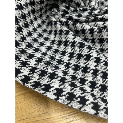 画像7: 生地：千鳥格子2WAYストレッチ（白×黒）