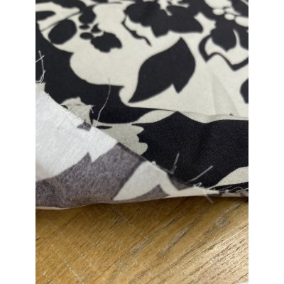 画像5: 生地：ツートンカラーフラワープリント生地（薄ベージュ×こげ茶）