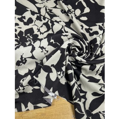 画像7: 生地：ツートンカラーフラワープリント生地（薄ベージュ×こげ茶）