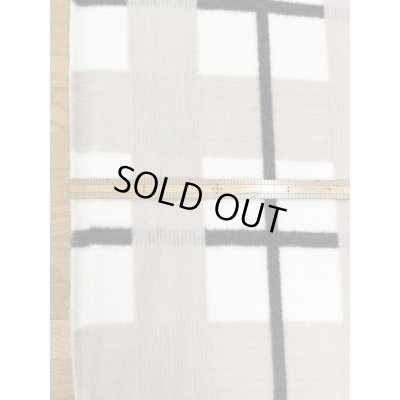 画像3: 生地：大柄チェック起毛ウール混ファブリック（白×黒×グレージュ）