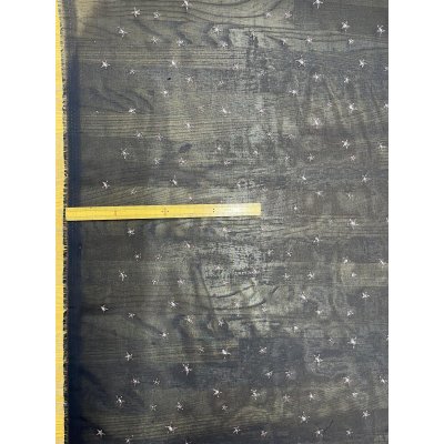 画像1: 生地：星刺繍 シフォン（ネイビー／ピンク）