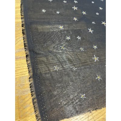 画像5: 生地：星刺繍 シフォン（ブラック／ゴールド）