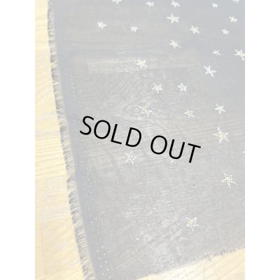 画像5: 生地：星刺繍 シフォン（ブラック／ゴールド）